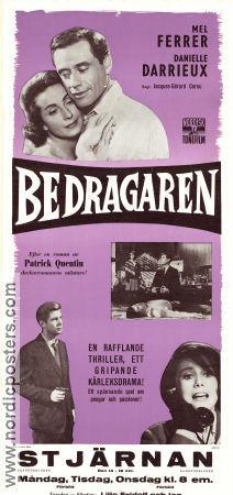 Bedragaren 1960 poster Danielle Darrieux Mel Ferrer Catherine Deneuve Jacques-Gérard Cornu