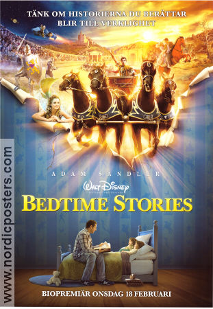 Bedtime Stories 2008 movie poster Adam Sandler Keri Russell Courteney Cox Adam Shankman