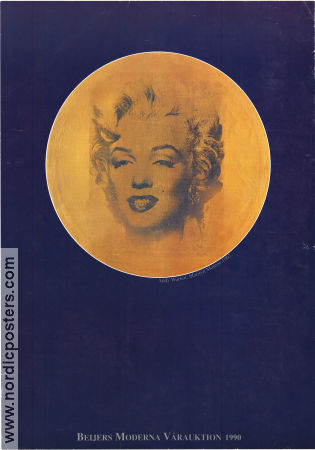 Beijers Moderna vårauktion 1990 movie poster Marilyn Monroe Andy Warhol