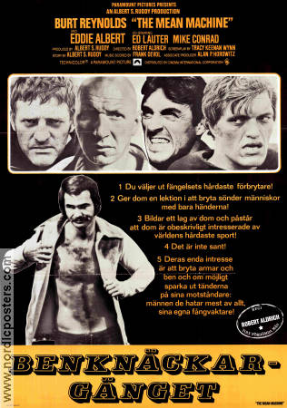 The Mean Machine 1974 poster Burt Reynolds Robert Aldrich