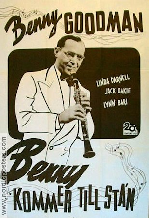 Sweet and Low-Down 1944 movie poster Benny Goodman Linda Darnell Jazz Musicals