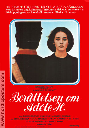 L´histoire d´Adele H 1975 poster Isabelle Adjani Francois Truffaut