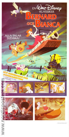 The Rescuers 1977 movie poster Bob Newhart John Lounsbery Animation