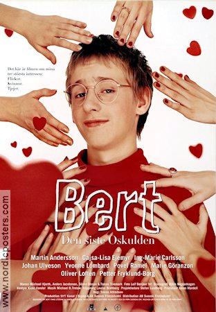 Bert den siste oskulden 1995 movie poster Martin Andersson Cajsa-Lisa Ejemyr Tomas Alfredson Glasses