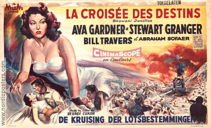 Bhowami Junction 1956 movie poster Ava Gardner Stewart Granger George Cukor