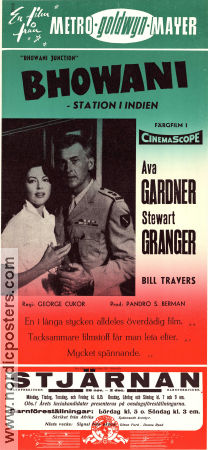 Bhowani 1956 poster Ava Gardner Stewart Granger Bill Travers George Cukor Asien