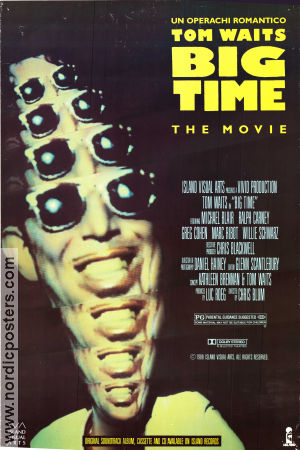 Big Time 1988 poster Tom Waits Michael L Blair Ralph Carney Chris Blum Dokumentärer Rock och pop