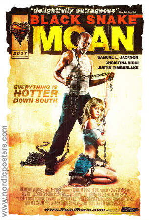 Black Snake Moan 2007 movie poster Samuel L Jackson Christina Ricci Justin Timberlake Craig Brewer