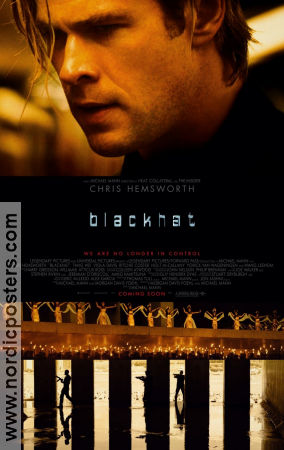 Blackhat 2015 movie poster Chris Hemsworth Leehom Wang Michael Mann