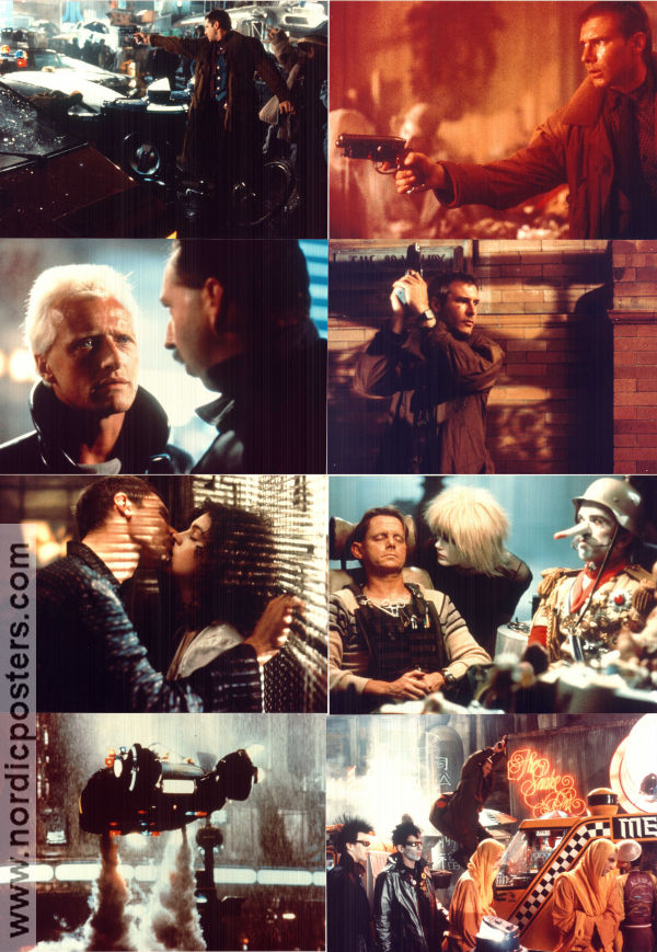 Blade Runner 1982 lobby card set Harrison Ford Sean Young Rutger Hauer Ridley Scott