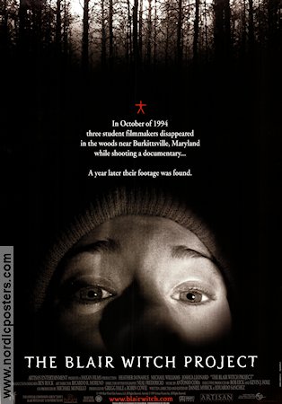 The Blair Witch Project 1999 poster Heather Donahue Daniel Myrick