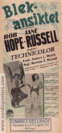 The Paleface 1948 poster Bob Hope Norman Z McLeod