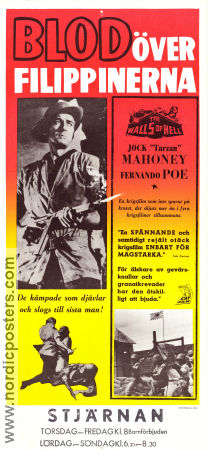 Blod över Filippinerna 1964 poster Jock Mahoney Fernando Poe Jr Michael Parsons Gerardo de Leon