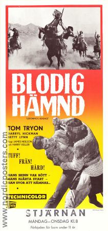 Blodig hämnd 1960 poster Tom Tryon Betty Lynn Darryl Hickman Harry Keller Från TV