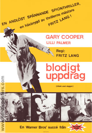 Cloak and Dagger 1946 poster Gary Cooper Fritz Lang