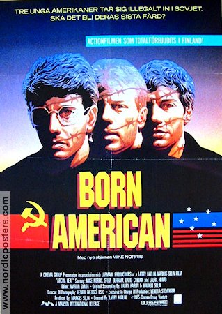 Born American 1985 movie poster Mike Norris Renny Harlin Finland