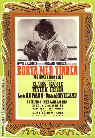 Gone with the Wind 1939 poster Vivien Leigh Victor Fleming