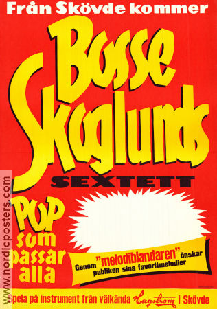 Bosse Skoglunds sextett 1964 poster Bosse Skoglund Find more: Concert posters Rock and pop