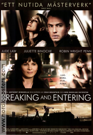 Breaking and Entering 2006 poster Jude Law Anthony Minghella