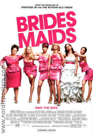 Bridesmaids 2011 movie poster Kristen Wiig Rose Byrne Paul Feig