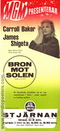 Bron mot solen 1961 poster Carroll Baker James Shigeta James Yagi Etienne Périer Asien