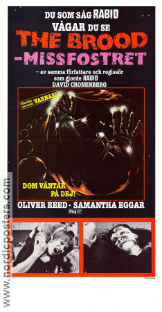 The Brood 1979 poster Oliver Reed Samantha Eggar Art Hindle David Cronenberg