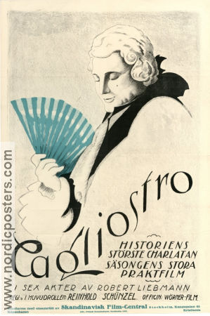 Cagliostro Liebe und Leben 1929 poster Hans Stüwe Richard Oswald