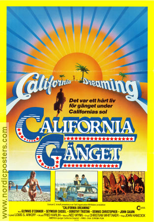California Dreaming 1979 movie poster Glynnis O´Connor Seymour Cassel Dorothy Tristan John D Hancock