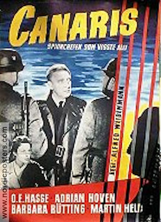 Canaris 1954 poster OE Hasse Barbara Rütting Adrian Hoven Alfred Weidenmann Hitta mer: Nazi