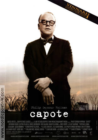 Capote 2005 movie poster Philip Seymour Hoffman Clifton Collins Jr Catherine Bennett Miller