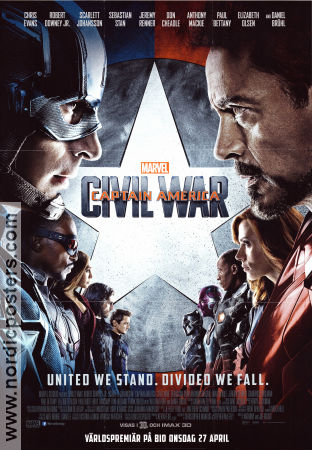 Captain America Civil War 2016 poster Chris Evans Anthony Russo