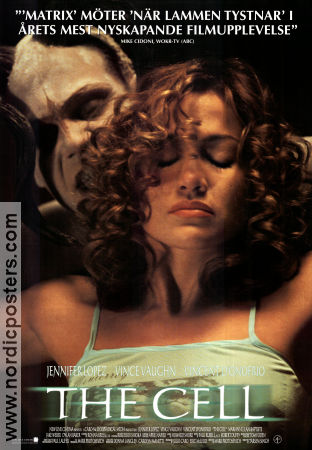 The Cell 2000 movie poster Jennifer Lopez Vince Vaughn Vincent D´Onofrio Tarsem Singh