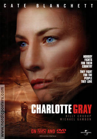 Charlotte Gray 2001 Videoposter Cate Blanchett Gillian Armstrong