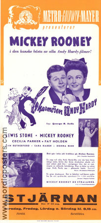 The Courtship of Andy Hardy 1942 movie poster Lewis Stone Mickey Rooney Cecilia Parker George B Seitz