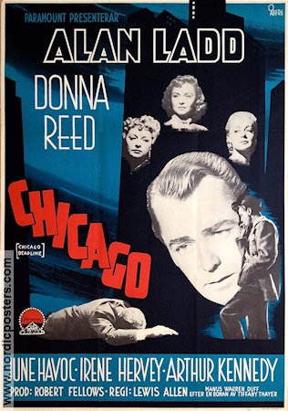 Chicago Deadline 1949 movie poster Allan Ladd Donna Reed