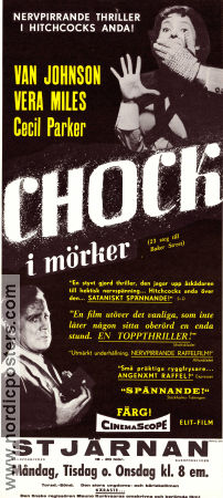 Chock i mörker 1956 poster Van Johnson Vera Miles Cecil Parker Henry Hathaway