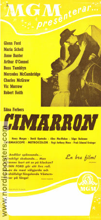 Cimarron 1960 poster Glenn Ford Anthony Mann