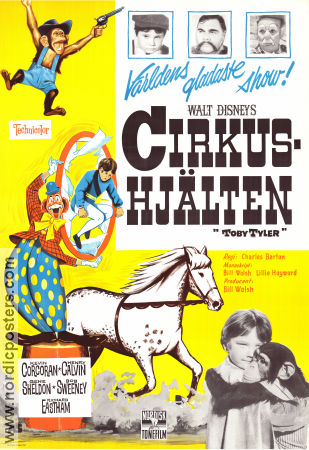 Toby Tyler or Ten Weeks with a Circus 1960 movie poster Kevin Corcoran Henry Calvin Gene Sheldon Charles Barton Circus