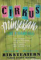 Cirkusprinsessan 1957 movie poster Jackie Söderman Find more: Riksteatern