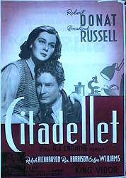 The Citadel 1939 movie poster Robert Donat Rosalind Russell King Vidor
