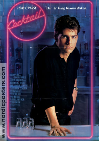Cocktail 1988 movie poster Tom Cruise Bryan Brown Elisabeth Shue Roger Donaldson