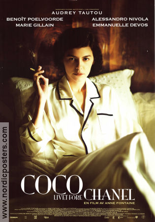 Coco avant Chanel 2009 movie poster Audrey Tautou Benoit Poelvoorde Alessandro Nivola Anne Fontaine