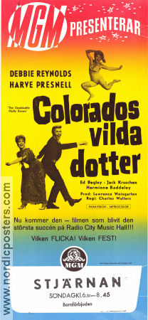 Colorados vilda dotter 1964 poster Debbie Reynolds Harve Presnell Ed Begley Charles Walters Musikaler