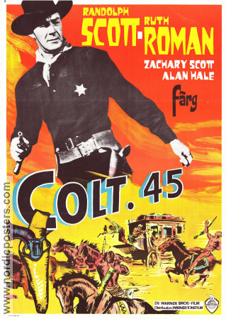 Colt 45 1950 poster Randolph Scott Edwin L Marin