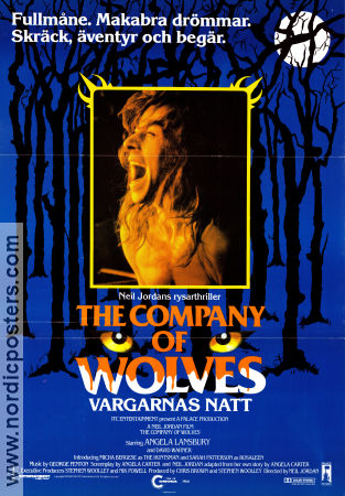 The Company of Wolves 1984 movie poster Sarah Patterson Angela Lansbury David Warner Neil Jordan