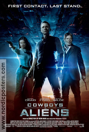 Cowboys and Aliens 2011 poster Daniel Craig Jon Favreau