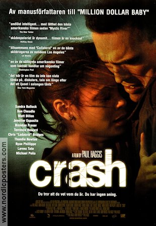 Crash 2004 poster Sandra Bullock Paul Haggis