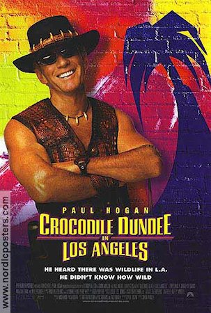 Crocodile Dundee in Los Angeles 2001 movie poster Paul Hogan Linda Kozlowski Jere Burns Simon Wincer