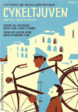 Ladri di biciclette 1948 movie poster Lamberto Maggiorani Enzo Staiola Lianella Carell Vittorio De Sica Bikes