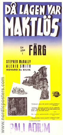 Då lagen var maktlös 1950 poster Stephen McNally Alexis Smith Howard Da Silva Reginald Le Borg